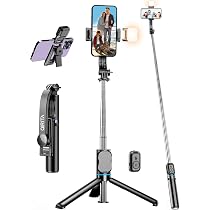 Bastone Selfie Telescopico Per Xiaomi Redmi Note 10 Pro - Cavo Jack, Senza Batterie, Compatto E Leggero - 4