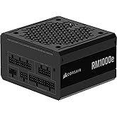 CORSAIR RM1000e (2025) ATX Power Supply - Black | Includes a 12V-2x6 cable, Fully Modular, ATX 3.1 and PCIe 5.1 Compliant, Cy