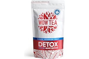 ‎WOW TEA WOW TEA Berry Detox Tee: Ganz natürliches 21-Tage-Programm für ein gesünderes, schlankeres Ich (1er-Pack, Detox)