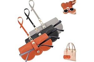 Winuoyang Sunglasses Case,3Pcs Soft Leather Sunglasses Bag Portable Glasses Case Sunglasses Pouch Eyeglass Bags with Lanyard Sunglasses Storage Holder for Women Men
