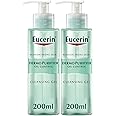 Eucerin DermoPurifyer Oil Control Face Cleansing Gel for Blemish & Acne-Prone Skin, Removes Excess Sebum, Dirt and Makeup, Fragrance-Free, Soap-Free, Suitable for Blemish and Acne-Prone Skin, 200mlx2