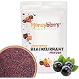 Freeze Dried Blackcurrant Powder 100g - No Added Sugar, 100% Natural, Gluten Free, Vegan Friendly
