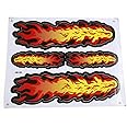 sourcing map Fire Flame Pattern Stick-on Decorative Ornament Sticker for Auto Car