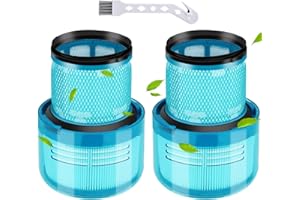 Rebirthcare 2 Pezzi V15 Detect Filtro per Dyson V15 V11 SV14 SV17 SV22 Detect Absolute Complete Animal Extra Pro Torque Drive Aspirapolvere Filtri di Ricambio, Sostituire No.DY-970013-02