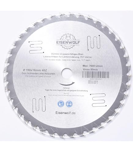 Lama Circolare HERO 190x30/20mm 40 Denti TCT Per Legno - Professionale