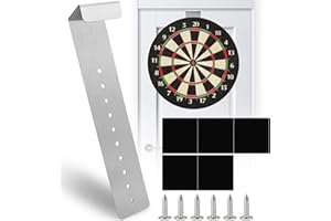 CISHOW Support de fléchettes, Kit de suspension de fléchettes, Support de fléchettes, Kit de fixation de fléchettes, Crochets de fixation murale, Set de support de suspension murale pour fléchettes portables