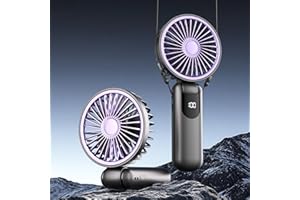 IGUGI Mini Ventilador de Mano Portátil USB, Ventilador Plegable de Escritorio,Bolsillo de 5 Velocidades con Base, Adecuado Para El Hogar, La Oficina, El Dormitorio y Viajes Al Aire Libre