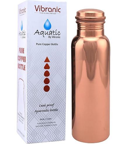 Gourde Isotherme Bouteille D'Eau 800ml – Motif Marteau – Cuivre – Étanche Sport Plein Air