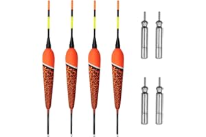 Roy Fisher's LED Laufpose + Spezialbatterie - Elektrische Pose für Nachtangeln mit wasserdichtem Schraubverschluss