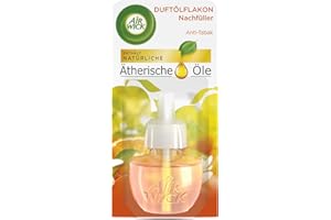 ‎AIR WICK Air Wick Duftölflakon Nachfüller Anti-Tabak – Fruchtiger Raumduft mit ätherischen Ölen & gegen Tabak Gerüche – 1 x 19ml