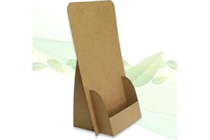 ‎THEFOLDSTANDS thefoldstands 5 faltbare FLYERSTÄNDER "nature-eco Design" ökologische Prospektständer für DIN lang Flyer 10,5 x 21 cm vertikal, Prospekthalter aus recycleten Karton, kurz-bis mittelfristigen Einsatz