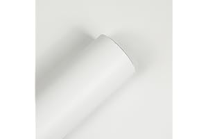 myforHD Carta da Parati Autoadesiva Decorativo Sfondo 40cmx300cm Carta da Parete Adesivo Vinile Bianco Soggiorno Camera Da Letto