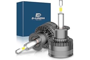 D-Lumina Lampadina H1 LED 360° 120W 20000LM 6500K Super Brillante Fari Kit Sostituzione la Alogena Abbaglianti e Anabbaglianti per 12V Auto, 2 pezzi