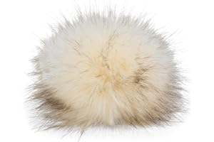 styleBREAKER Kunstfell Bommel für Mützen und Beanies, Fake Fur, Winter Fellbommel 04024161