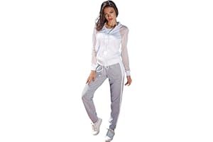 Selente #Fashionista Ensemble sport jogging fitness zip 2 ou 3 pièces femme homewear veste et pantalon (+ t-shirt).