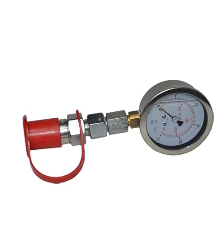 Kit Manometro Idraulico - Tester Pressione 0-400 BAR, Con Tubo 1.5 M, Per Test Idraulici - Foto 7
