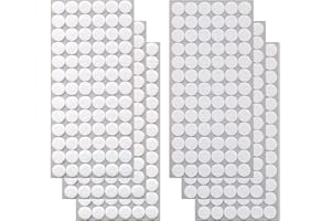 SOPSTUO 1008pcs Sticky Dots Double Sided, Hook and Loop Dots, Self Adhesive Dots Tapes, Waterproof DIY Double Sided Sticky Dots for Office, Home, School (10mm)