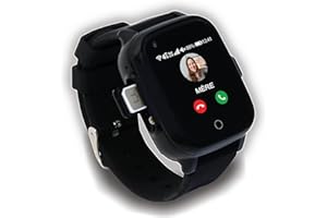 KUUS. W2 4G - Montre Connectée Enfant GPS Fille et Garçon- Traceur GPS Enfant Montre 4g avec appels vidéo, Messagerie, Alarme, Appel SOS - Fonctionne avec Les Applications iOS et Android- (Noir)