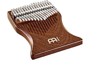 Sonic Energy Solid Body Kalimba – 17 notes, do majeur – Pour la méditation, le yoga, la percussion – Bois de sapele – Accessoires inclus (KL1702S)