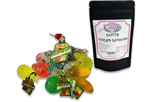 ‎STALLS LOLLYPOP Fruit Splash von Felko 10 er Netz + GRATIS 100 g bunte Kinder Frucht Bonbons von Stalls Lollipop