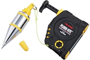 TAJIMA Plumb Bob Setter - 14 oz (400g) Magnetic Plumb-Rite with 14.5 ft Auto Recoil Cord & Quick-Stabilizing Bob - PZB-400GP