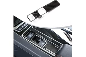 DIYUCAR Décoration style fibre de carbone ABS pour frein à main électronique de Jag XE F-Pace XF f pace x761