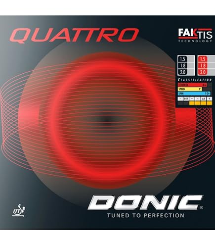 Gomma DONIC Bluefire M2 2,3 Mm Nero – Rivestimento Da Tennistavolo, Perfetto Equilibrio Tra Velocità E Effetto, Adatto Per Giocatori Offensivi!