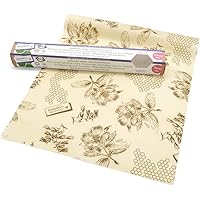 beeskin Bienenwachstuch Rolle zum Frischhalten & Aufbewahren von Lebensmitteln – Flexibel zuschneidbares Wachspapier…