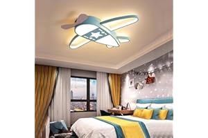 BOKALAKA Aeroplane Deckenleuchte,Ceiling Lightm,Boy's lampe schlafzimmer Three colors Deckenlampe Schlafzimmer,Deckenleuchte schlafzimmer, Ceiling Lightm,Boy's lampe schlafzimmer