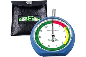 GODESON Profundimetro Neumaticos MM,Medidor Profundidad Neumaticos,medidor de Profundidad de Rueda de rodadura de neumáticos mm,profesional para motocicleta,coche,camión y autobús