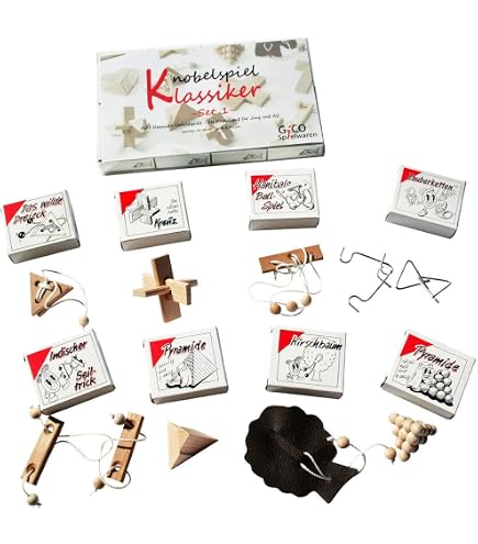 GICO Puzzle en métal - Jeu de patience - Puzzle en métal pour adultes - Tricks délicats de toutes sortes - Différents modèles (mini GICO Puzzle en métal - Jeu de patience - Puzzle en métal pour adultes - Tricks délicats de toutes sortes - Différents modèles (mini