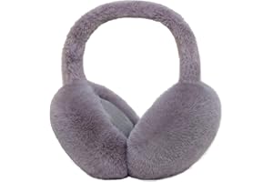 FIHDIOPO Ear Muffs, Women Earmuffs Winter Accessories Fluffy Plush Adults Outdoor Thermal Ear Warmer Skiing Running Ears Covers Protector from Wind Cold Fashion Gift for Girls Ladies Men UK