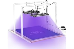 Caydo - 2 Pack 50W LED UV Screen Printing with Light Stands, Cable Ties, Display Unit for Screen Printing and Cyanotypes, S-088E