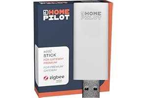 HOMEPILOT - addZ-Stick, Zigbee Erweiterung für das Gateway premium - weitere Smart-Home Produkte integrieren (LED Lampen und Zwischenstecker/Steckdose mit ZigBee 3.0 Funk)