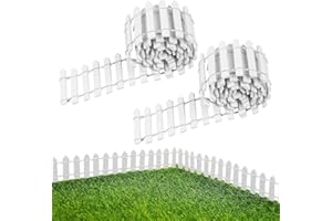 ROMOLY Valla de Jardín Estilizada - Compatible Con Vallas de Madera Natural Para Jardín