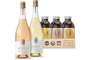 L.A Brewery Kombucha Taster Gift Case - Non Alcoholic Sparkling Kombucha - Low Calorie, Non Alcoholic Drinks - Kombucha Tea - Gluten Free & Vegan Soft Drinks | Brewed in the UK