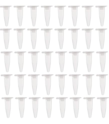 50 Stück 0,1ml Zentrifugenröhrchen - Graduiert Mit Schnappverschluss