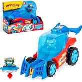 SUPERTHINGS KAZOOM Power Turbo Spinner Hero Vehicle with Spinning Top Launcher Includes 1 Turbo Spinner and 1 Exclusive Kazoo