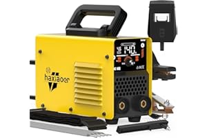 haxiaoer ARC Welder Machine 240V Full Kit - 140A 10 Welding Rods 2 in 1 MMA Lift TIG IGBT Stick Welder with Strap Digital Smart LCD Display Inverter Welding Machine Hot Start ARC Force VRD