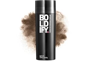 BOLDIFY - Fibras capilares, ocultan completamente la pérdida del cabello, 100% fibras de algodón no detectables, bote gigante de 56,5 g, engrosamiento instantáneo del cabello (Castaño claro)
