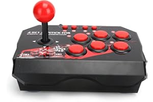 SYH&AQYE Arcade Fight Stick para Switch PC PS3, DC5V 20mA Arcade Game Fighting Joystick con 3 M/9.8ft Cable USB para Niño Amigo