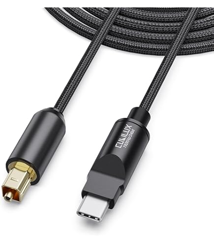 Cubilux USB C auf Dual SPDIF Adapter, 2X TOSLINK Optical Audio Splitter, 192 kHz / 24 Bit DAC, nur Ausgang, für Mac und PC