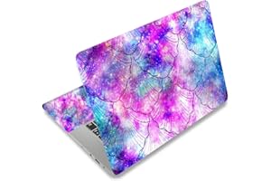 Mibbxea Pegatina para Laptop de 15 15,4 Pulgadas, Protector de Vinilo Reutilizable para Netbook/Notebook de 12,1 a 15,6 Pulgadas, Impermeable y Resistente a Arañazos (002 Concha Colorida)