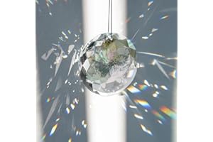 SUUOSL Attrape Soleil Cristal Suspendu Suncatcher, Attrape-Soleil Transparent pour Fenêtre, Sun Catcher Arc-en-Ciel, Idée Cadeau Élégante Intérieur Extérieur pour Maison Jardin Décoration