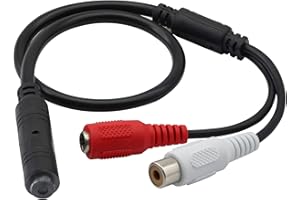 GINTOOYUN Microfono CCTV,Mini Microfono ad Alta Sensibilità per Telecamera di Sicurezza CCTV Registratore Mini Pickup Audio
