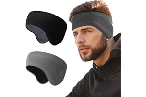 WTACTFUL Dwuwarstwowy polar Pro, ocieplacze na uszy nauszniki na zimną pogodę opaski na uszy dla mężczyzn kobiet narciarstwo bieganie jazda na rowerze
