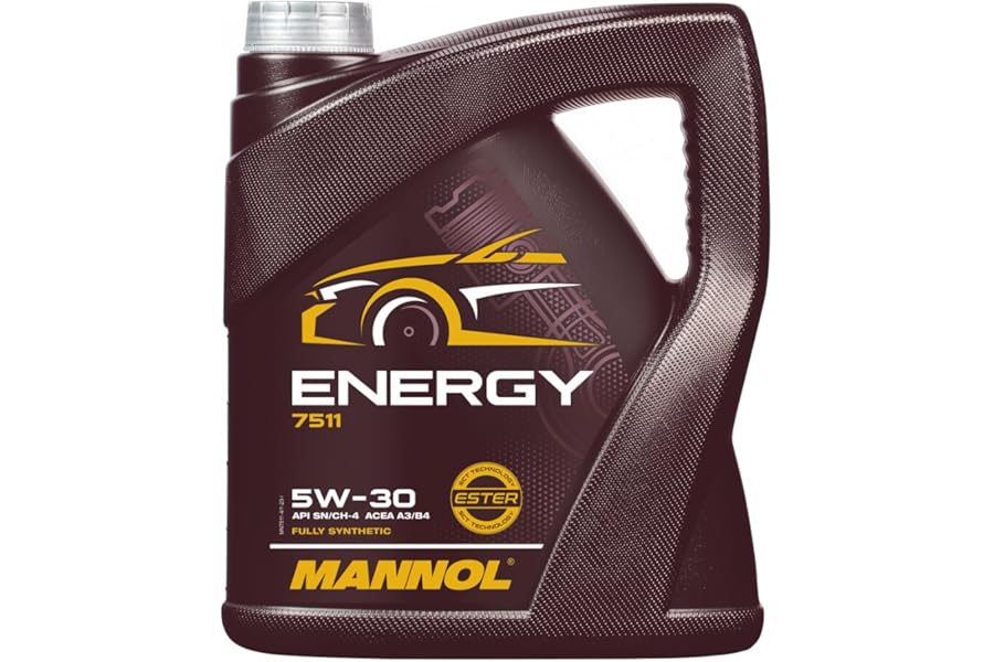 Mannol 5 Litre Energy 5W-30 Engine Oil A3/B4 Universal Synthetic Ester Technology