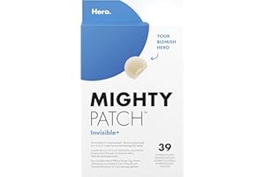 ‎HERO COSMETICS Mighty Patch Invisible+ Pickel-Patches von Hero Cosmetics, klare Hydrokolloid-Pflaster zur Akne-Behandlung, 39 Stück