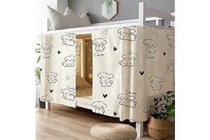 LONTG Bettvorhang Hochbett Kinder Etagenbett Vorhang Bettvorhänge Schlafzimmer Betthimmel Mädchen Jungen Bettzelt Schlafsaal Bett Vorhänge Cartoon Schlafzelt Kinderzimmer Bett Zelt Umrandung 2x1.15m (LxH)