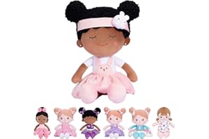 Starpony OUOZZZ Black Dolls For Girls,Black Rag Doll,First Doll Gift,Black Dolls For Girls Age 1 2 3 4,Soft, Comfortable And Safe Toys,15'' Black Soft Ragdoll,Rabbit Black Soft Doll